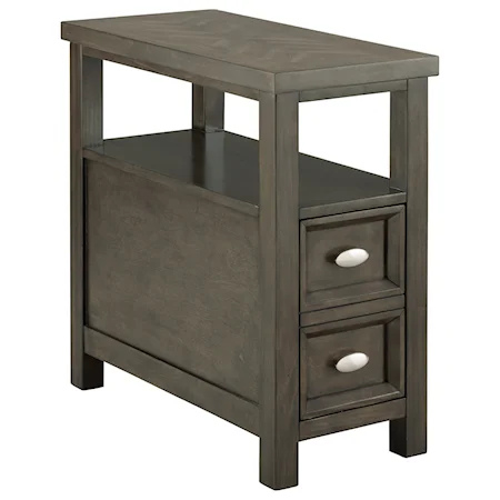 Chairside Table with 2 Drawers